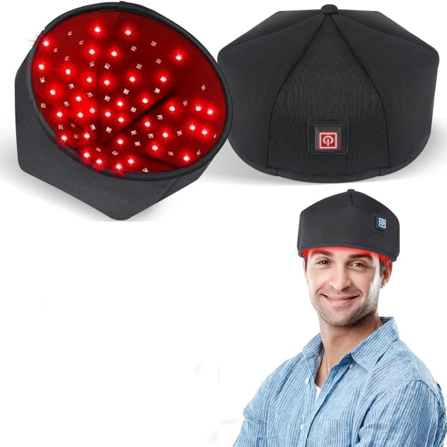 RevitaCap™ Red Light Therapy Hat – Infrared LED Cap for Hair Growth & Scalp Health