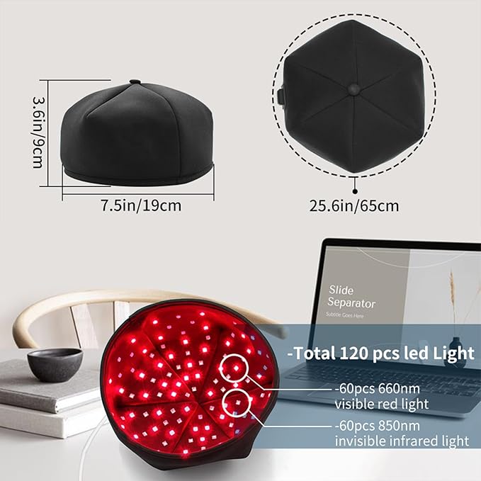 RevitaCap™ Red Light Therapy Hat – Infrared LED Cap for Hair Growth & Scalp Health