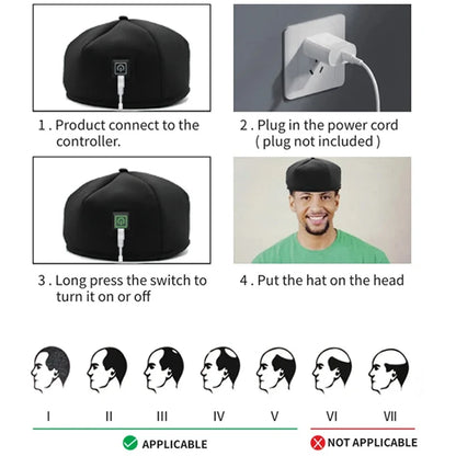 RevitaCap™ Red Light Therapy Hat – Infrared LED Cap for Hair Growth & Scalp Health